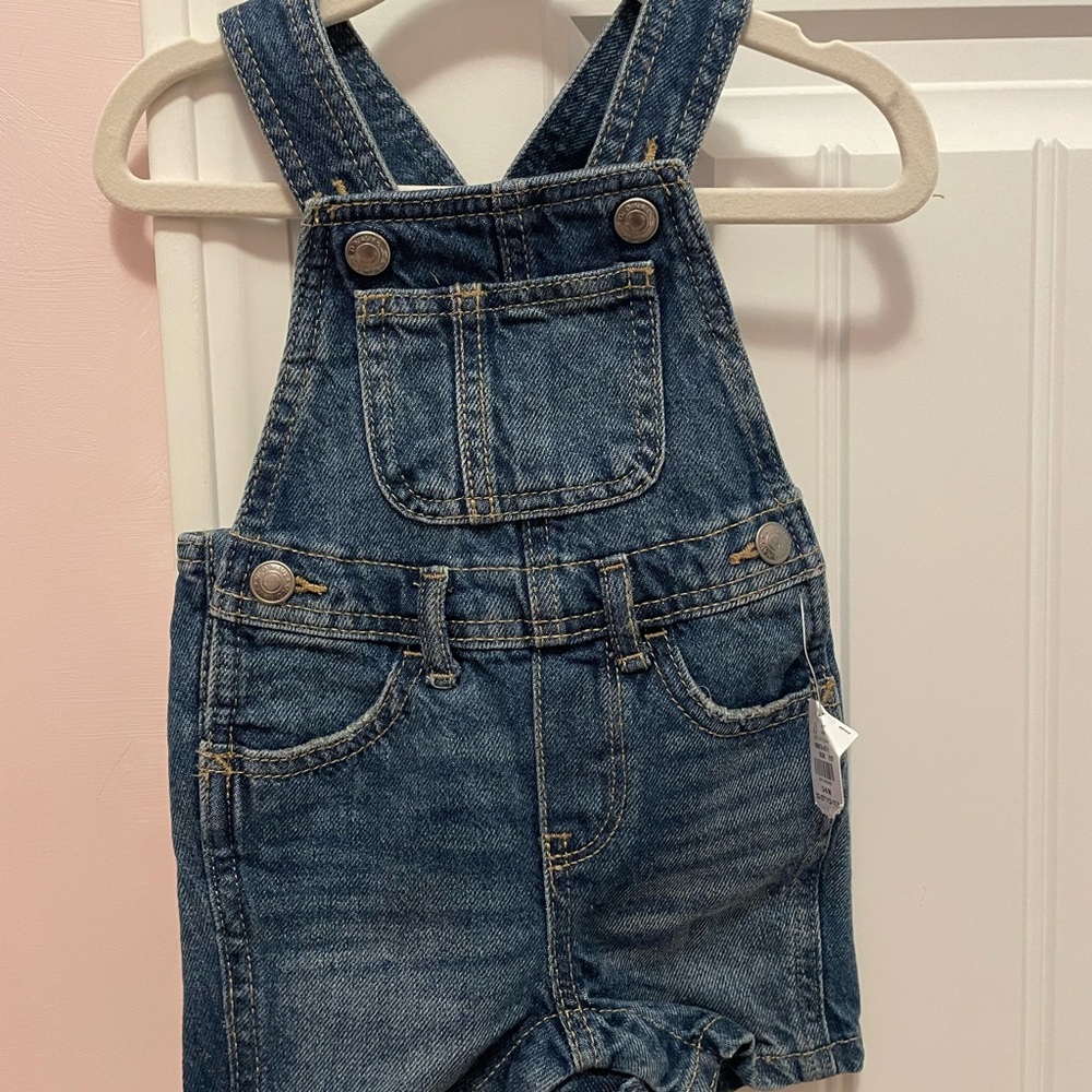 Old Navy Denim Overalls with Adjustable Straps